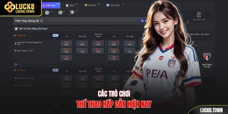 Các trò chơi thể thao hấp dẫn hiện nay